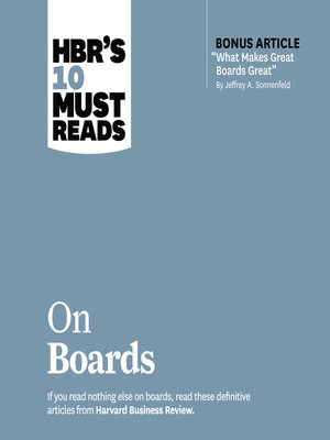 HBR's 10 Must Reads on Boards - Audiobook
